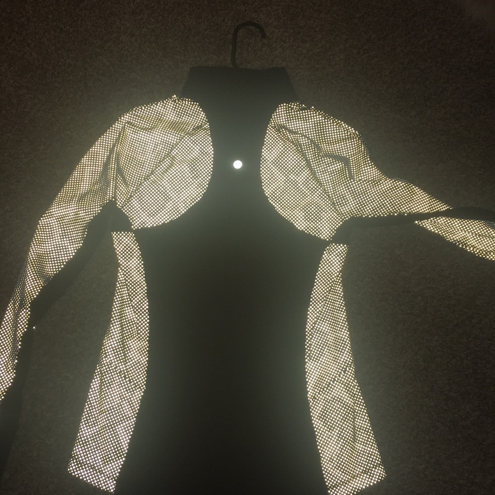Black reflective Lululemon Athletica pullover